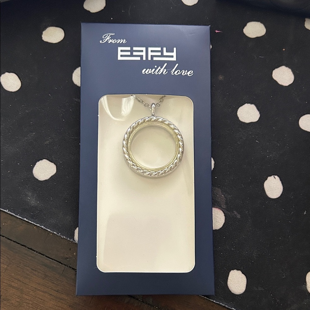 Effy Two-Tone Circle Pendant Necklace